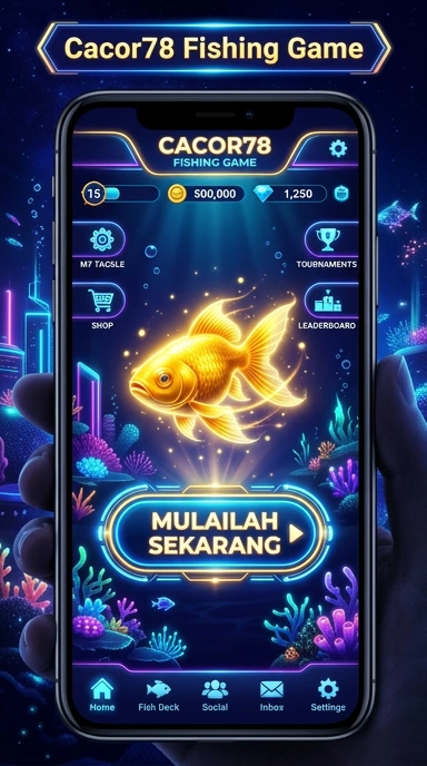 Tampilan utama aplikasi cacor78 yang intuitif.